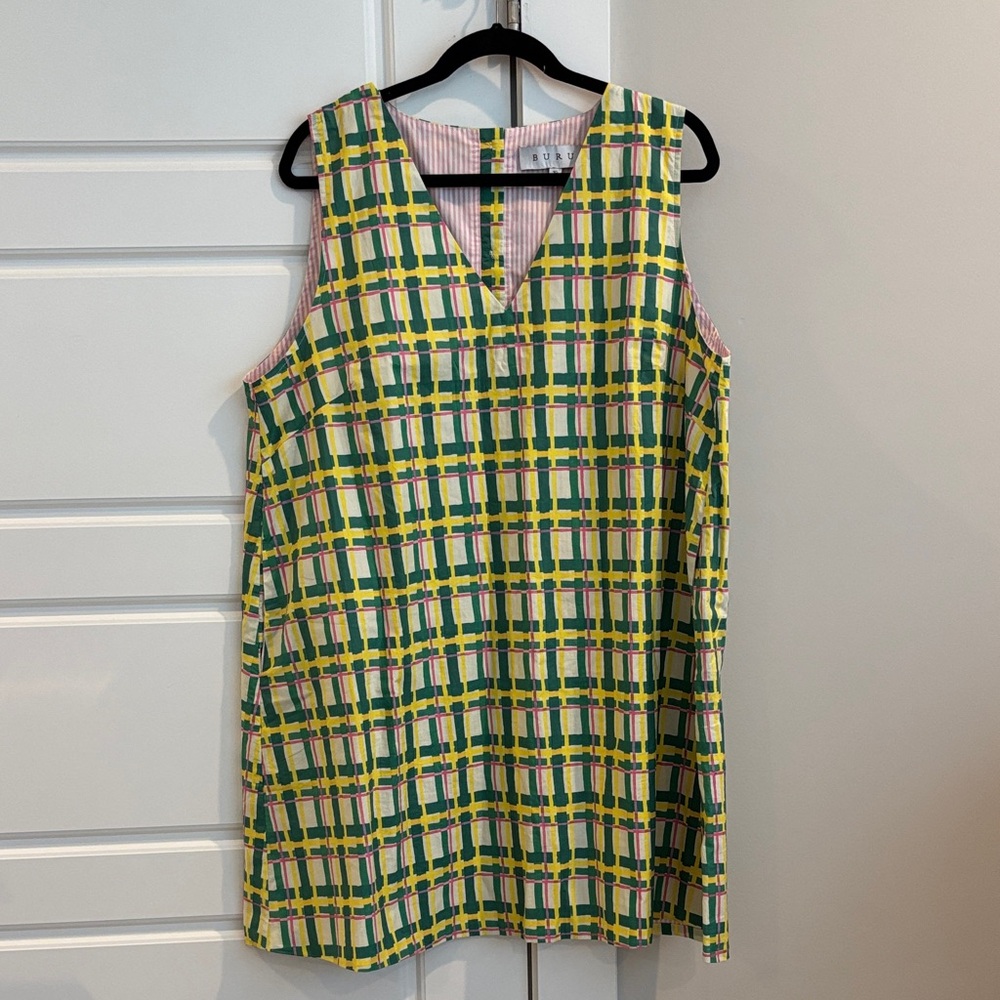 Buru Le V Mod Dress Preppy Plaid